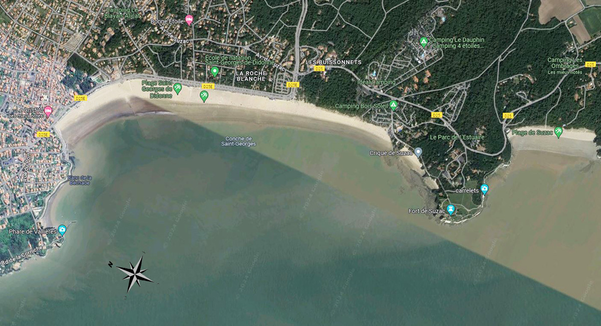 Plage La Grande Plage Situation