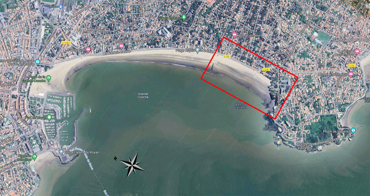 Plage De Valli&egrave;res Situation