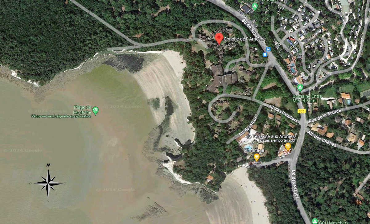Plage De L'arnèche Situation