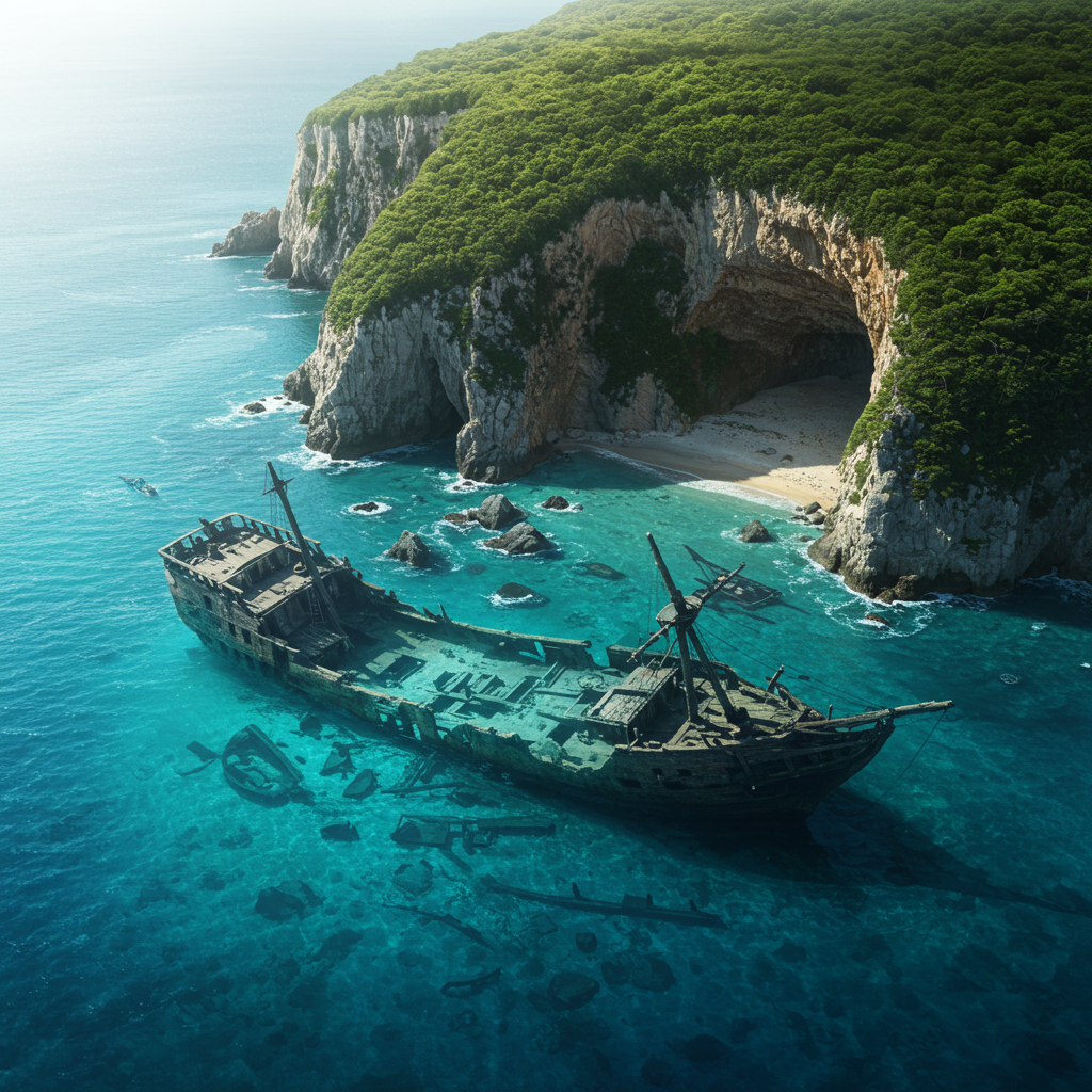 La L&eacute;gende d'un naufrage et d'une Cachette