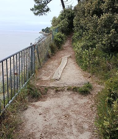 Accès à la Plage de l'arnèche à Meschers-sur-Gironde