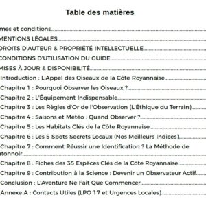 Guide ornithologie débutant dédié à la côte royannaise (ebook)