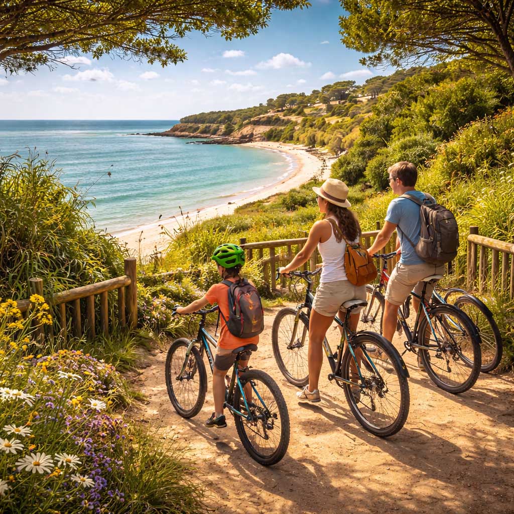 Itin&eacute;rance &agrave; v&eacute;lo sur la c&ocirc;te royannaise