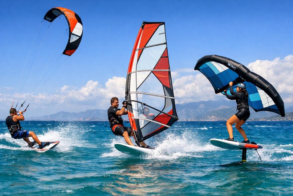 Kitesurf Planche &agrave; voile et Wingfoil