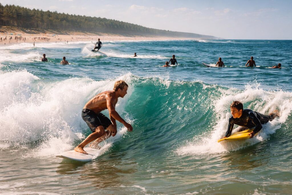 Surf et bodyboard sur la c&ocirc;te royannaise